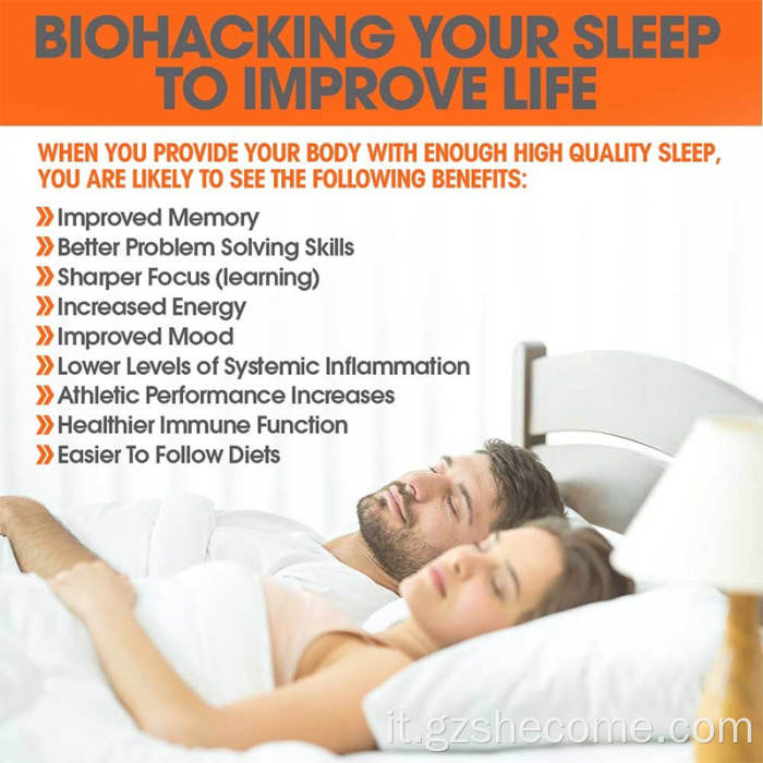 Shecome Sleep Aid Capsule Supporto alla glicina e alla melatonina
